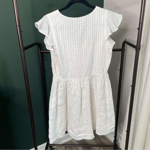 Vineyard Vines Linen Pintuck Mini Dress Size XS - Picture 3 of 6